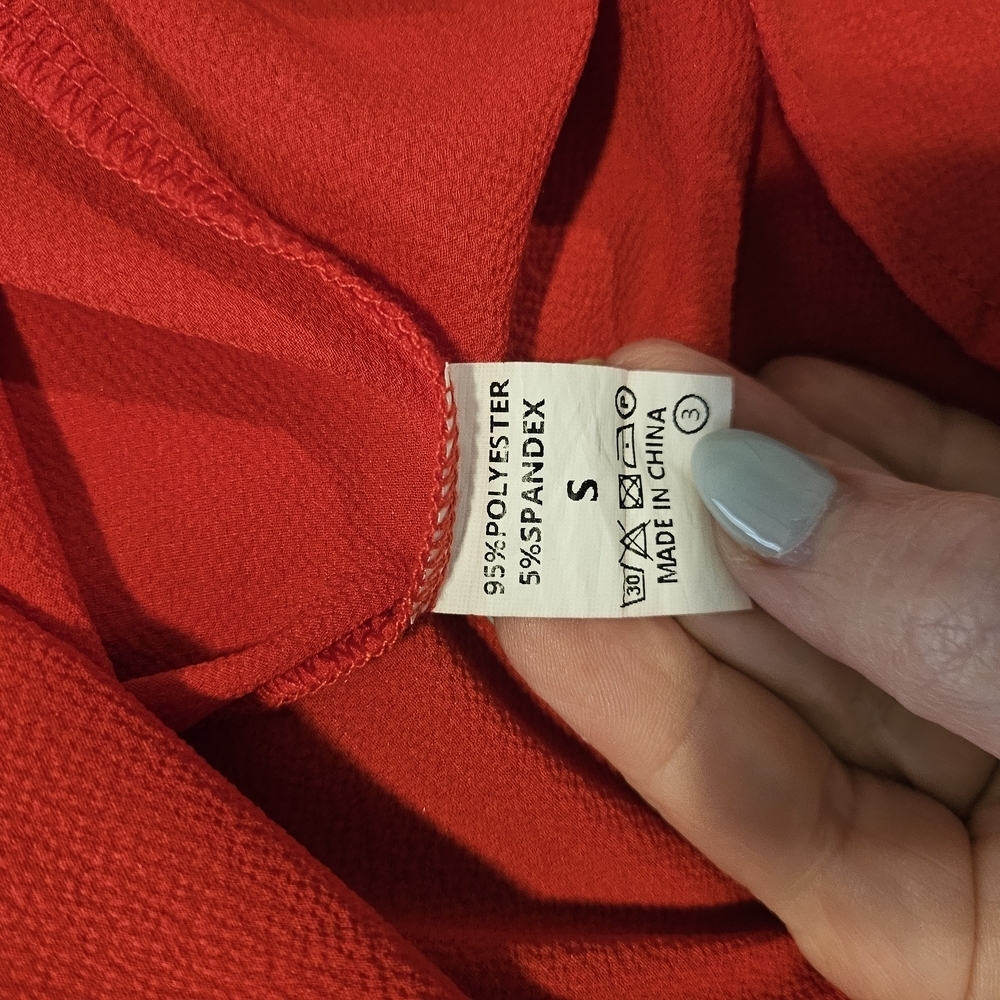 Red & Pink Women's Tank Top, Small - Picture 2 of 3
